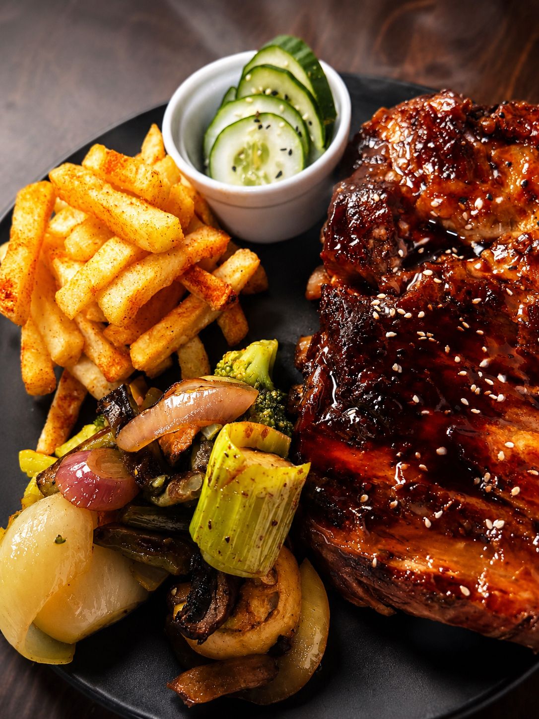Costillas BBQ glaseadas